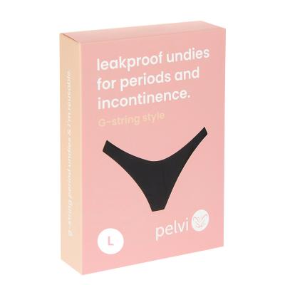 Pelvi Leakproof Underwear G-String Black L